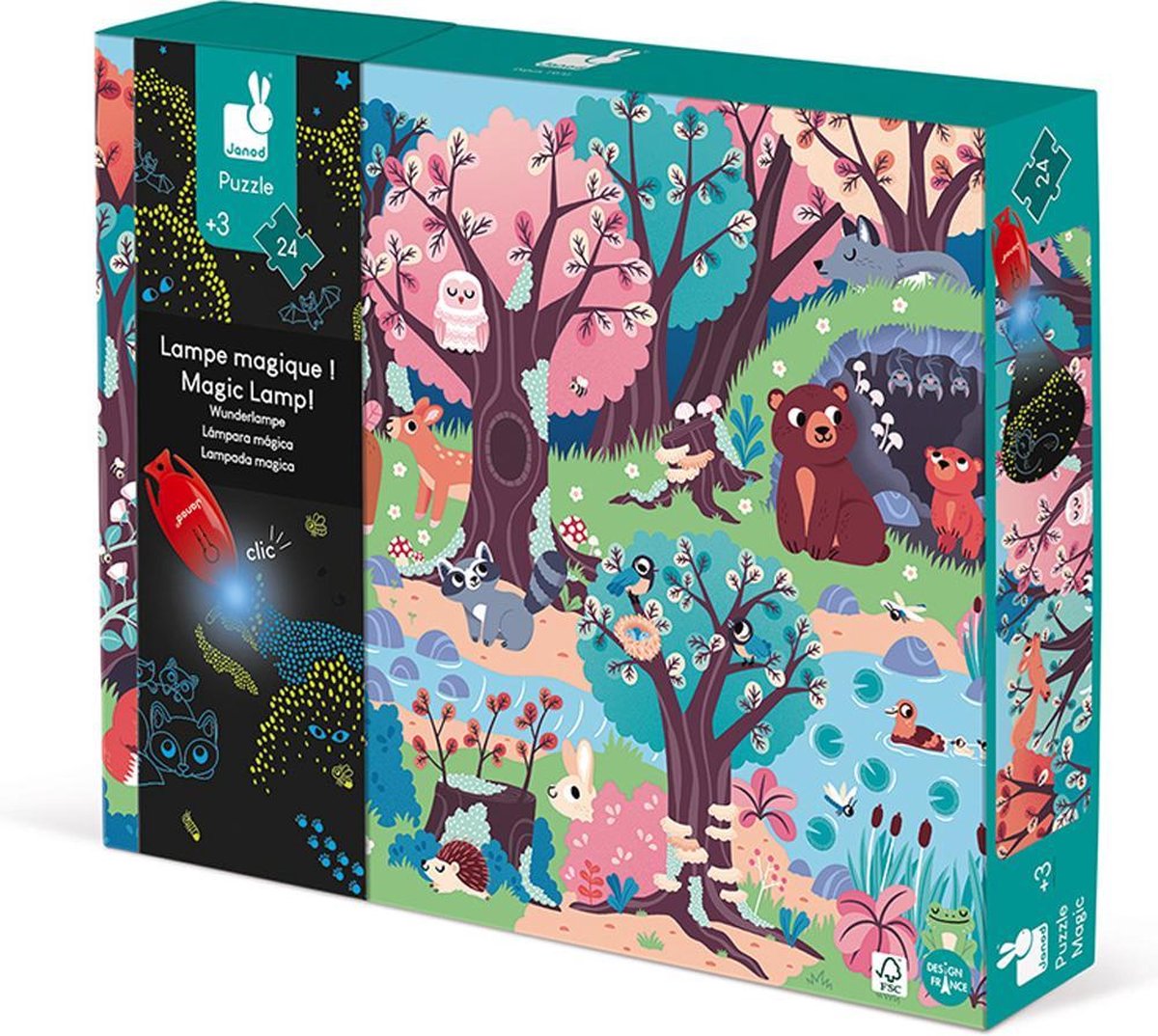Janod - magical puzzle - the forest - 24 pieces