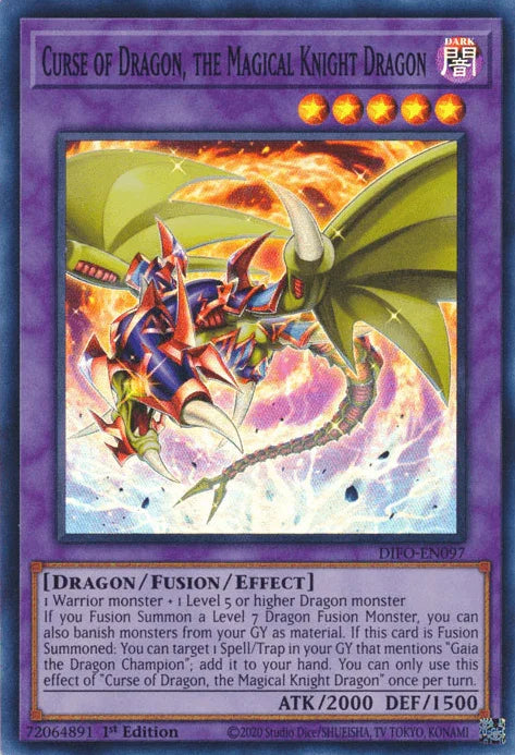 Curse of Dragon, the Magical Knight Dragon [DIFO-EN097] Super Rare