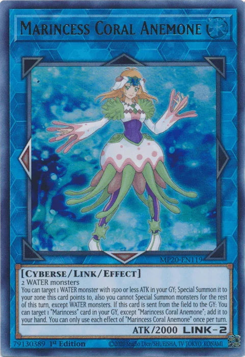 Marincess Coral Anemone [MP20-EN119] Ultra Rare