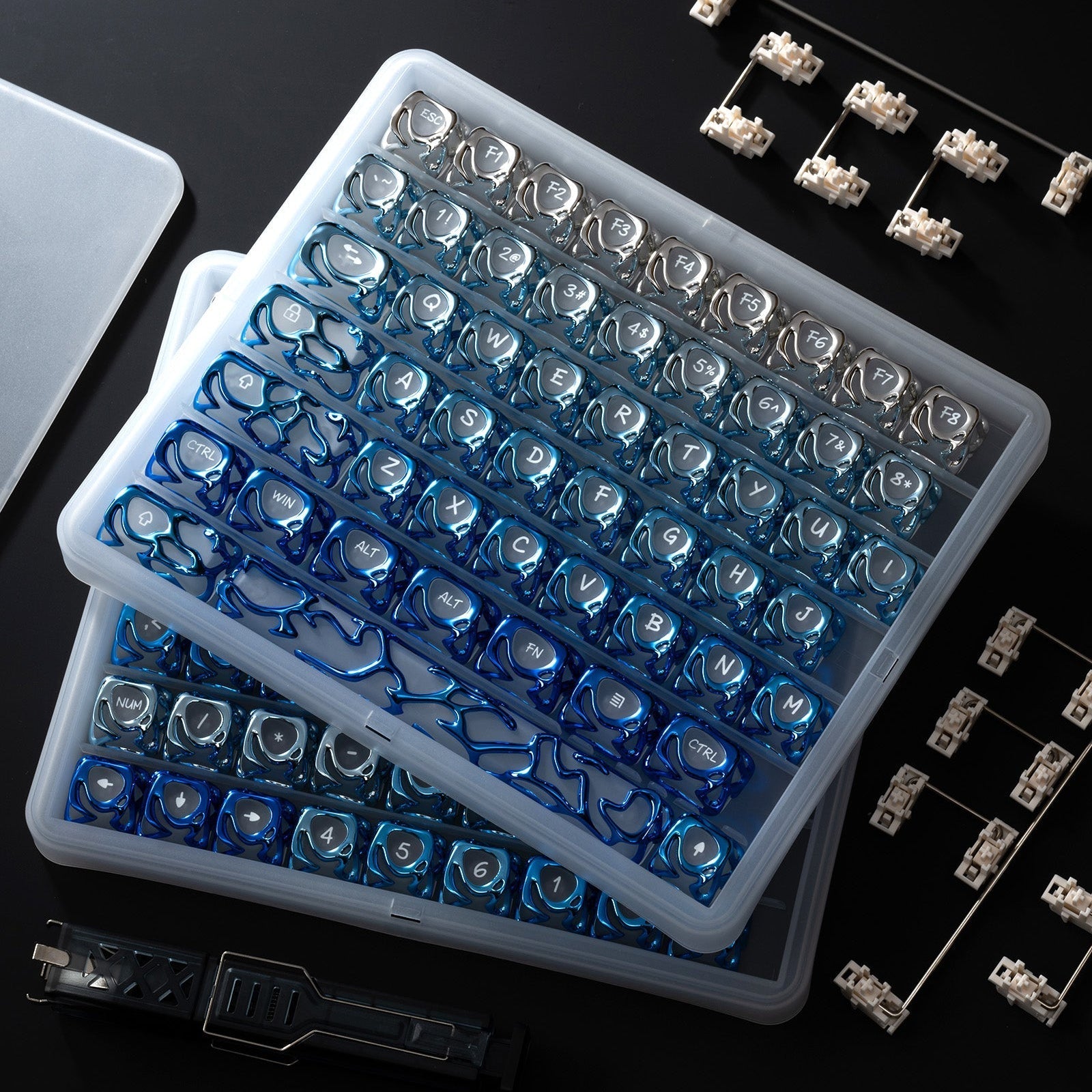 XVX Venom Themed Liquid Metallic Electroplating ABS+PC Keycap Set