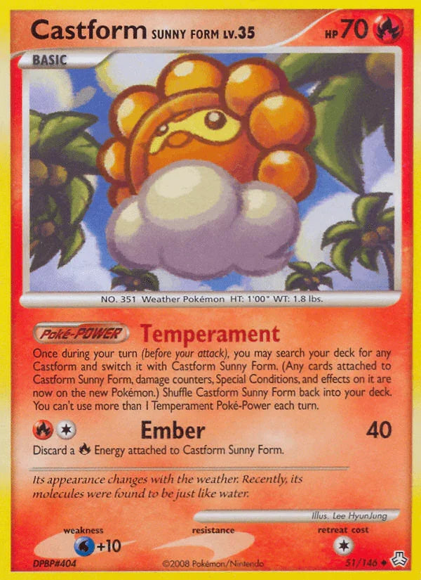 Castform Sunny Form (51/146) [Diamond & Pearl: Legends Awakened]