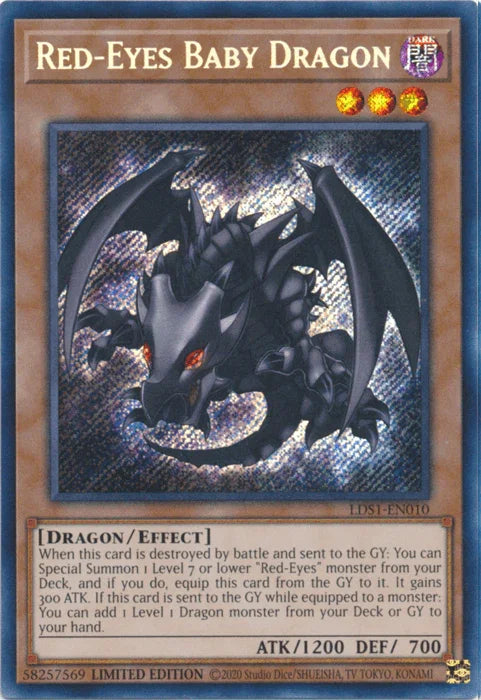 Red-Eyes Baby Dragon [LDS1-EN010] Secret Rare