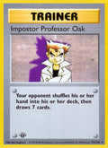 Impostor Professor Oak (73/102) (Shadowless) [Base Set 1st Edition]