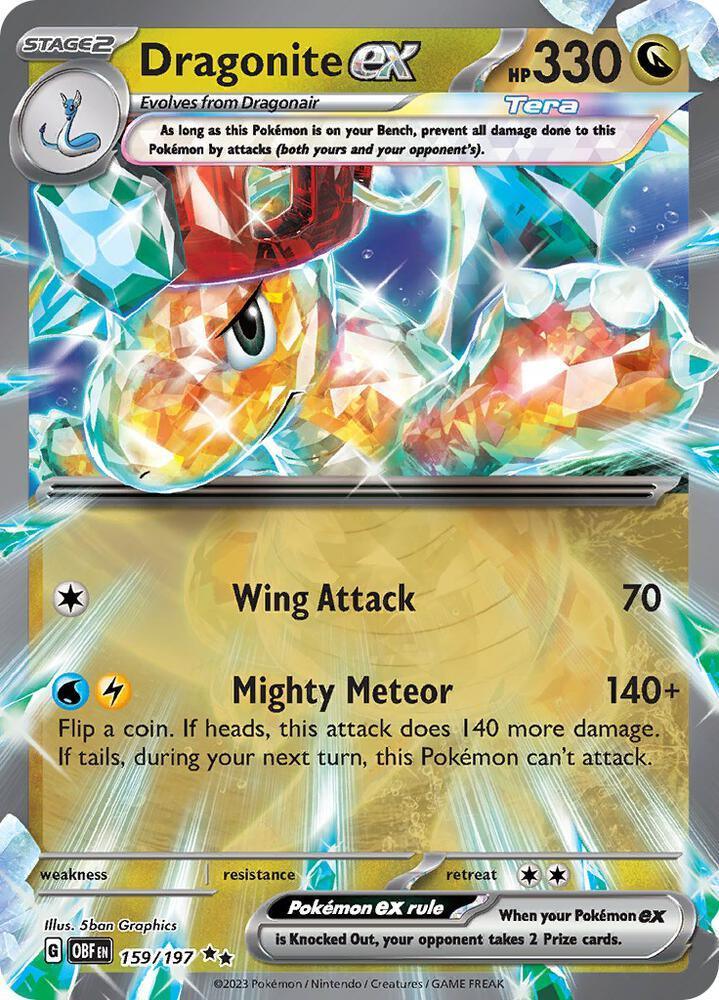 Dragonite ex (159/197) [Scarlet & Violet: Obsidian Flames]