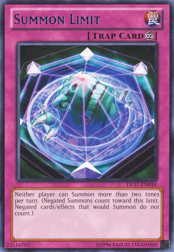 Summon Limit (Blue) [DL17-EN018] Rare
