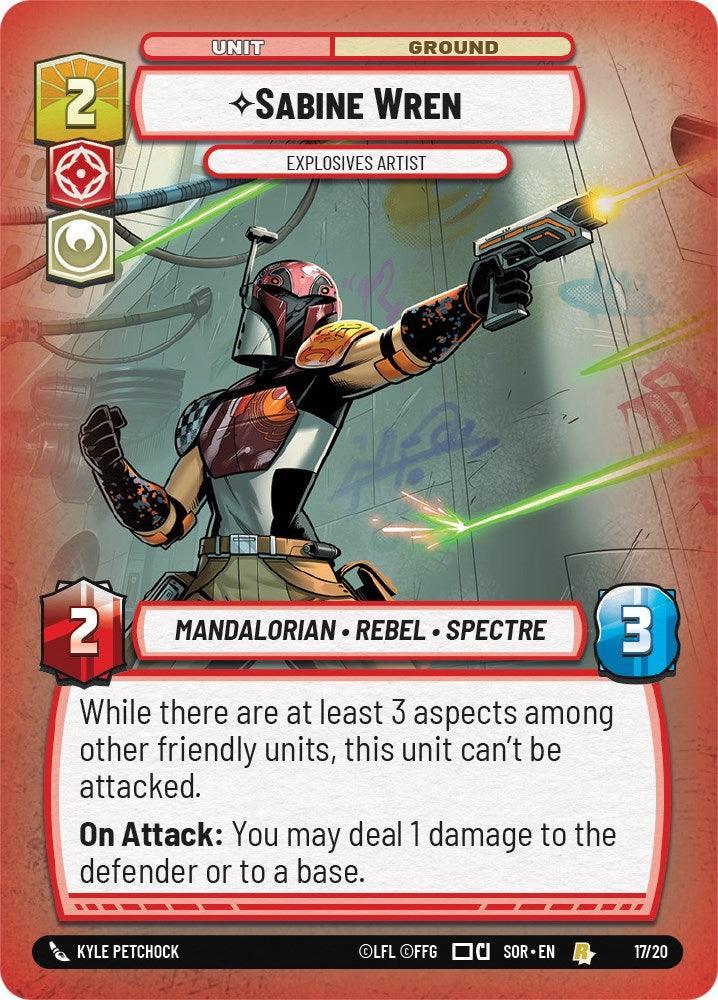 Sabine Wren - Explosives Artist (Weekly Play Promo) (17/20) [Spark of Rebellion Promos]