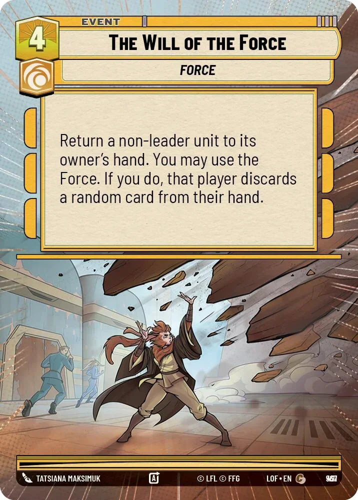 The Will of the Force (967) (Hyperspace Foil) (967) [Legends of the Force]