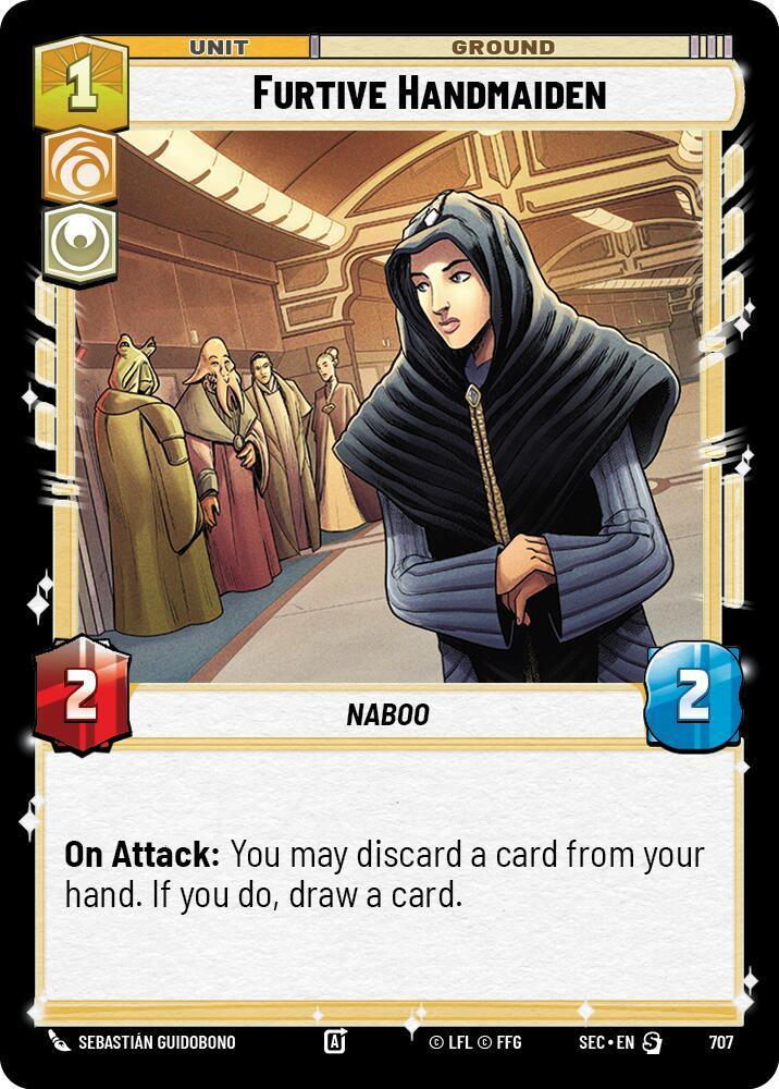 Furtive Handmaiden (707) (Foil) (707) [Secrets of Power]