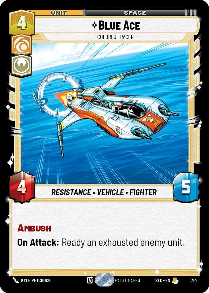 Blue Ace - Colorful Racer (Foil) (714) (714) [Secrets of Power]
