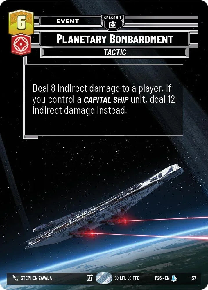 Planetary Bombardment (57) (57) [Sector and Regional Promos: Season 1]