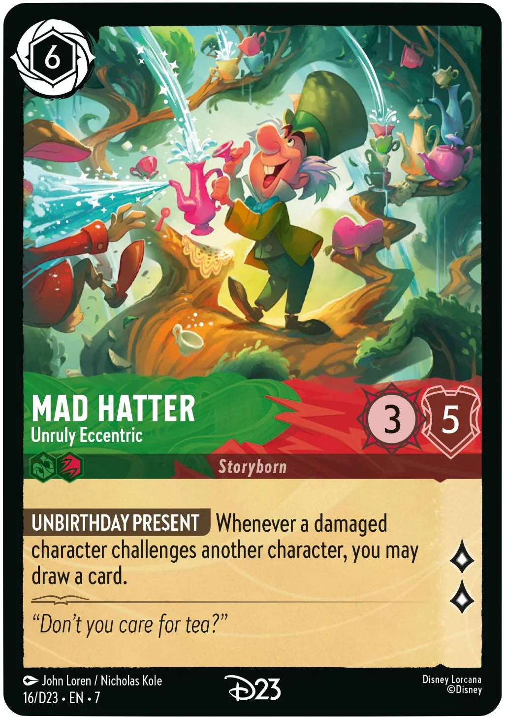 Mad Hatter - Unruly Eccentric (16) [D23 Promos]