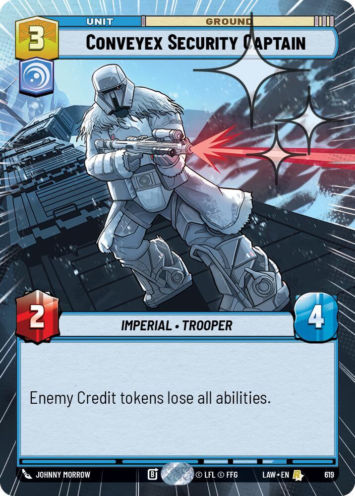 Conveyex Security Captain (381) (Hyperspace Foil) (381) [A Lawless Time]
