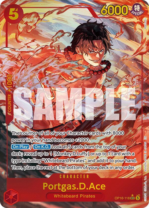 Portgas.D.Ace (Alternate Art) [The Time of Battle]