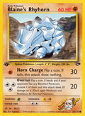 Blaine's Rhyhorn (65/132) [Gym Challenge 1st Edition]