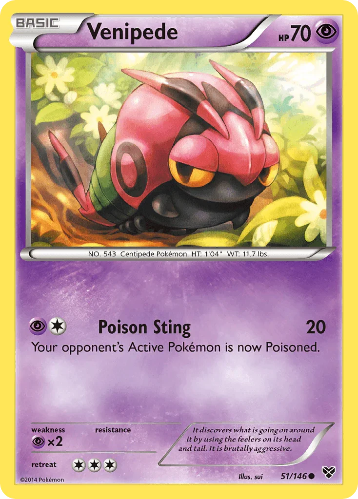 Venipede (51/146) [XY: Base Set]