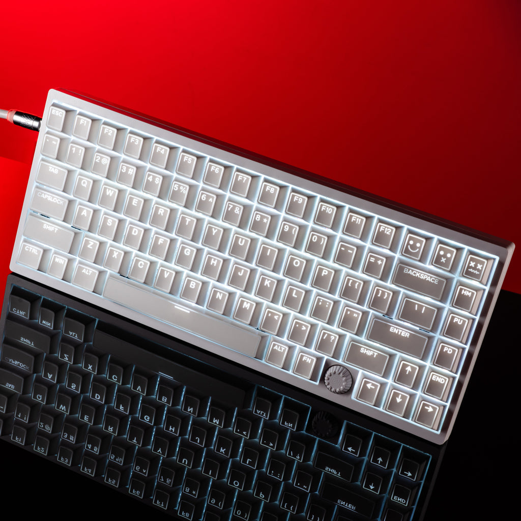 XVX PRISM Shine-Through Double-Shot Cherry Profile 142-Key PBT Keycap Set