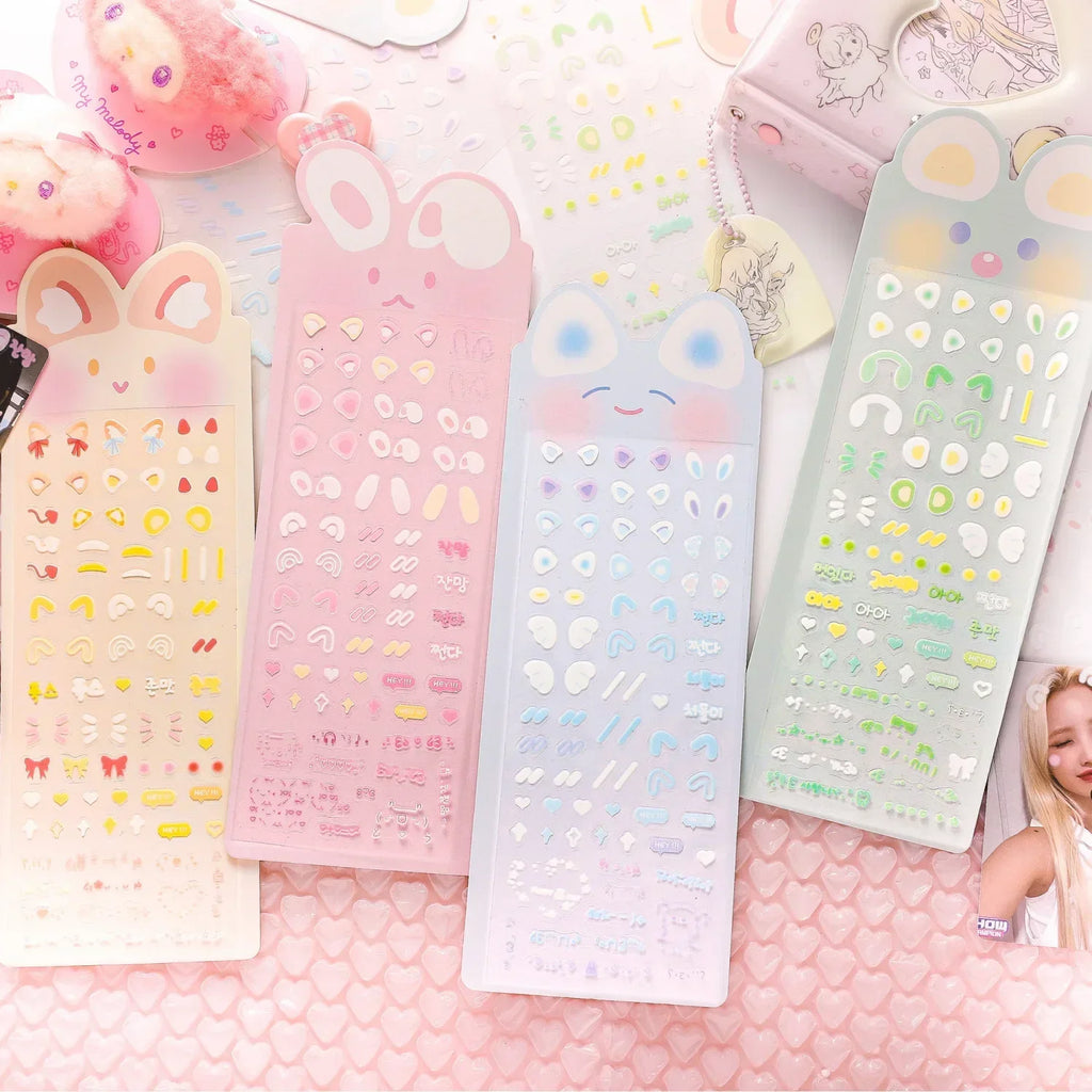 Cute Bunny Photo Card Stickers