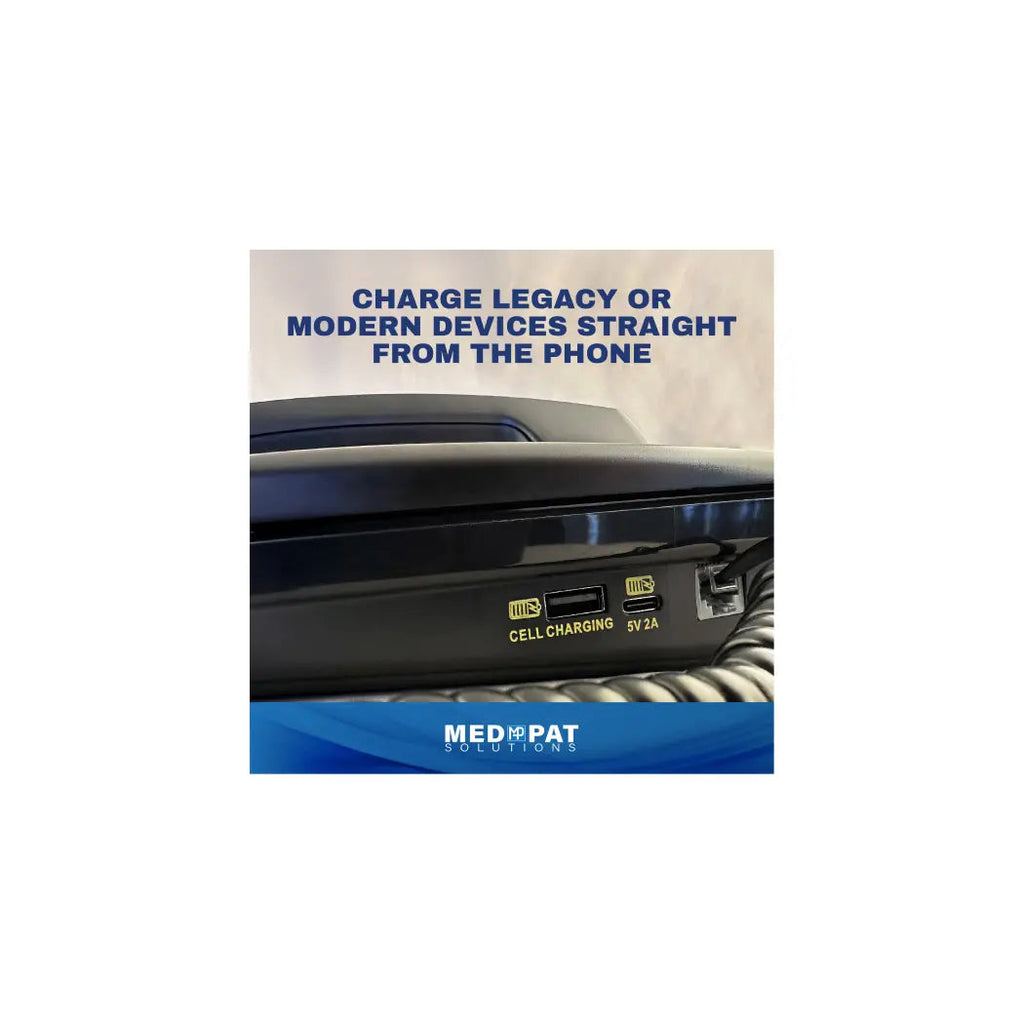 D520U Full-Featured Console Telephone with USB-A & USB-C Charging Ports