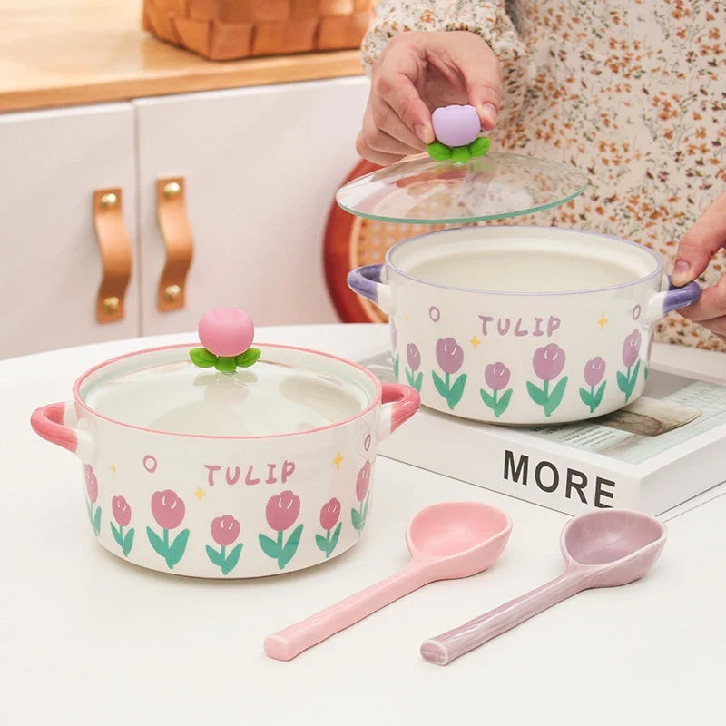 Kawaii Flower Ramen Bowl