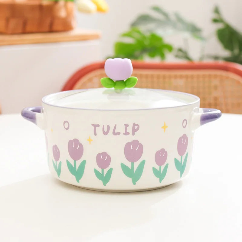 Kawaii Flower Ramen Bowl