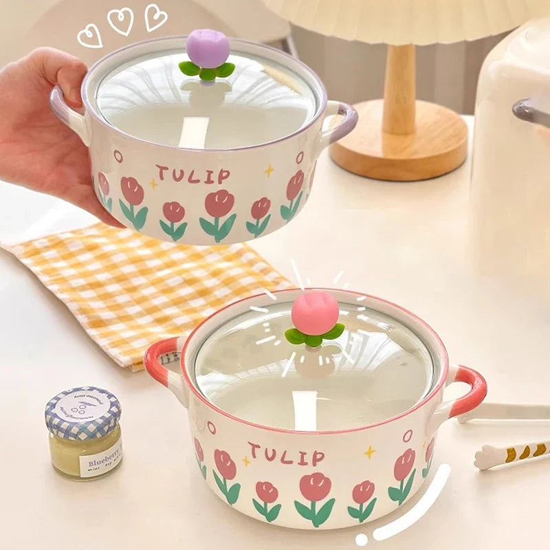 Kawaii Flower Ramen Bowl