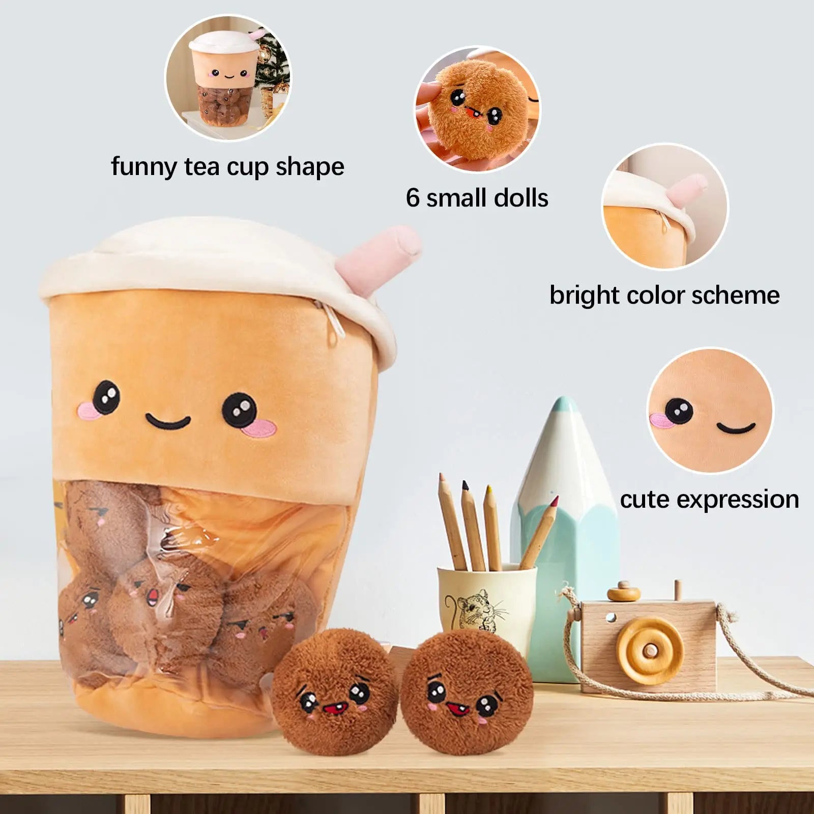 Boba Tea & Boba Pearl Plushies