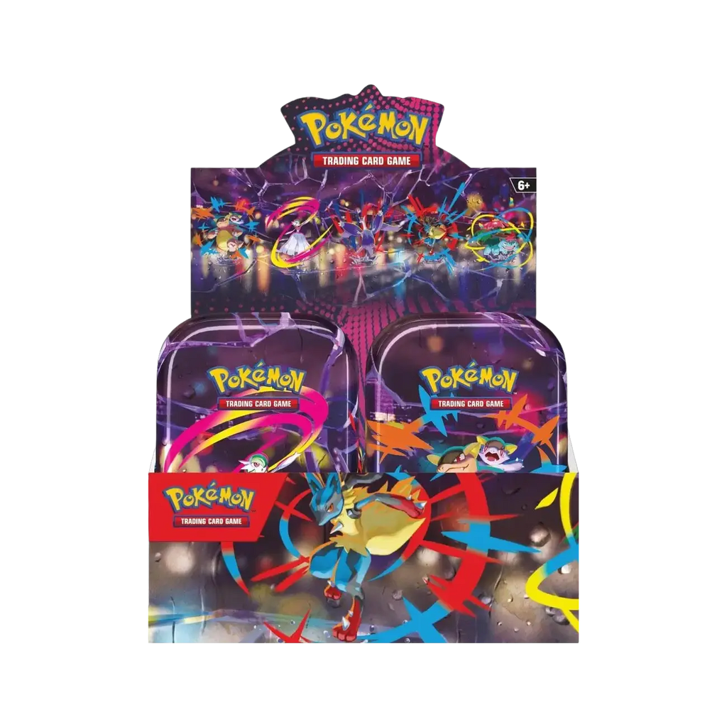 Pokemon TCG ME1 Mega Evolution Mini Tin Display English