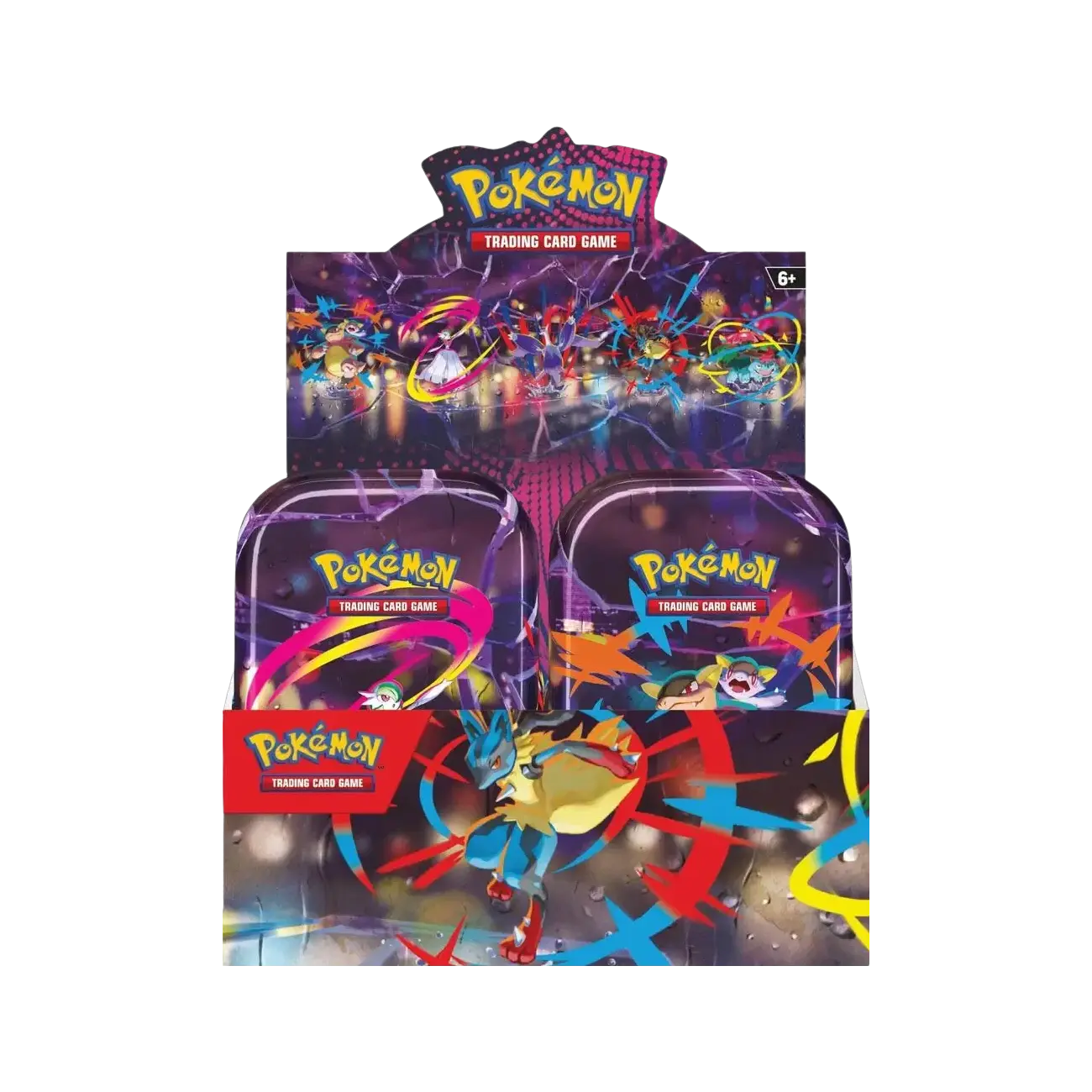 Pokemon TCG ME1 Mega Evolution Mini Tin Display English