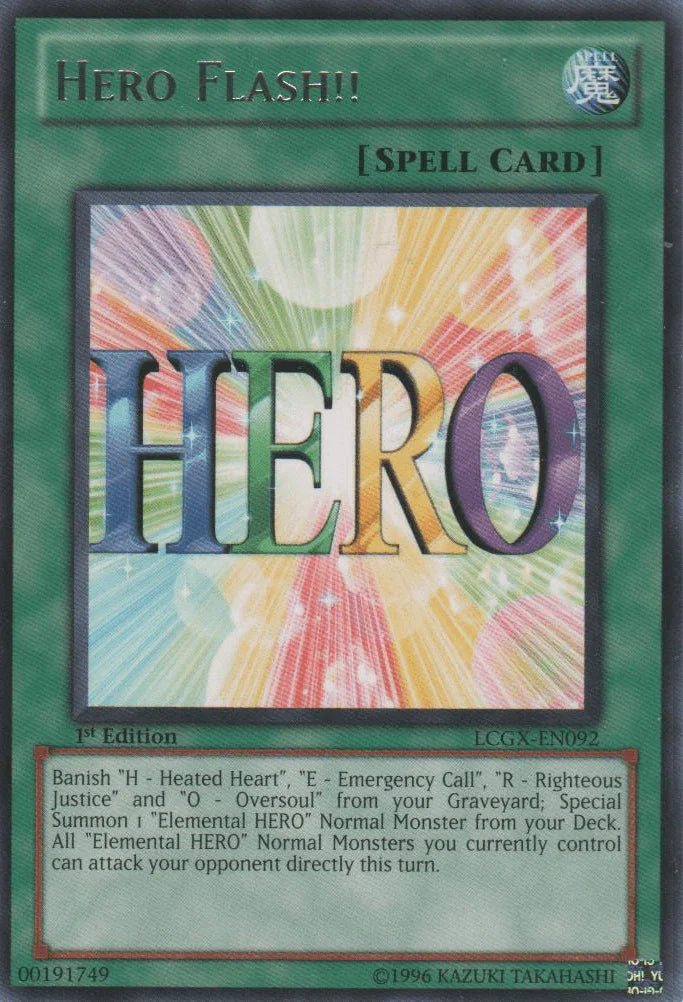 Hero Flash!! [LCGX-EN092] Rare