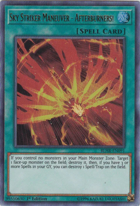 Sky Striker Maneuver - Afterburners! [BLHR-EN091] Ultra Rare