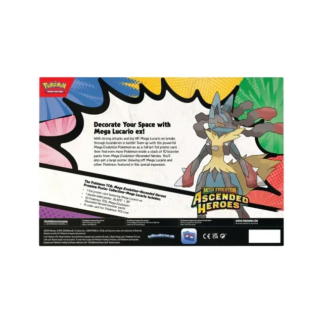 Pokemon TCG ME2.5 Ascended Heroes Premium Poster Collection (Mega Lucario) English