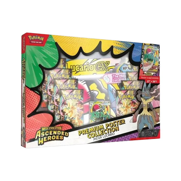 Pokemon TCG ME2.5 Ascended Heroes Premium Poster Collection (Mega Lucario) English