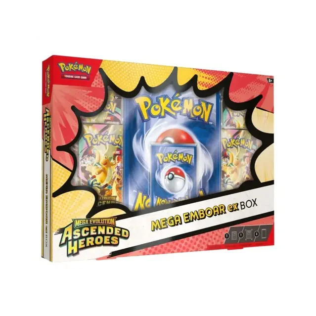 Pokemon TCG ME2.5 Ascended Heroes Mega Emboar ex Collection Box English