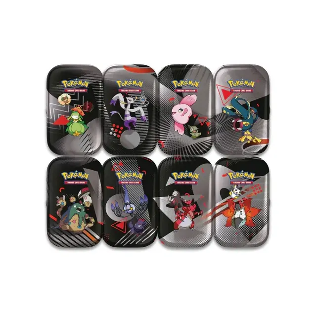 Pokemon TCG SV10.5 Black Bolt & White Flare Mini Tin Display English