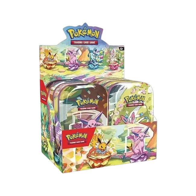 Pokemon TCG SV8.5 Prismatic Evolutions Mini Tin Display English