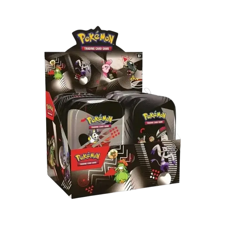 Pokemon TCG SV10.5 Black Bolt & White Flare Mini Tin Display English